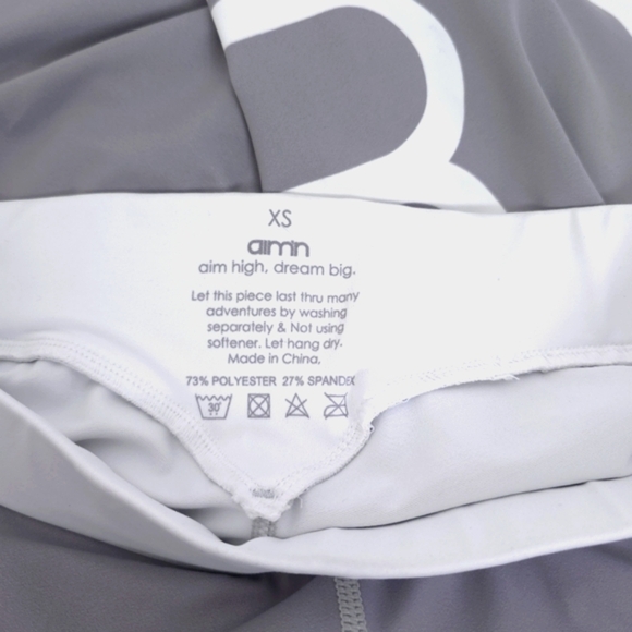 Aim’n Classic Grey Stripe Tights Size M - Picture 7 of 7